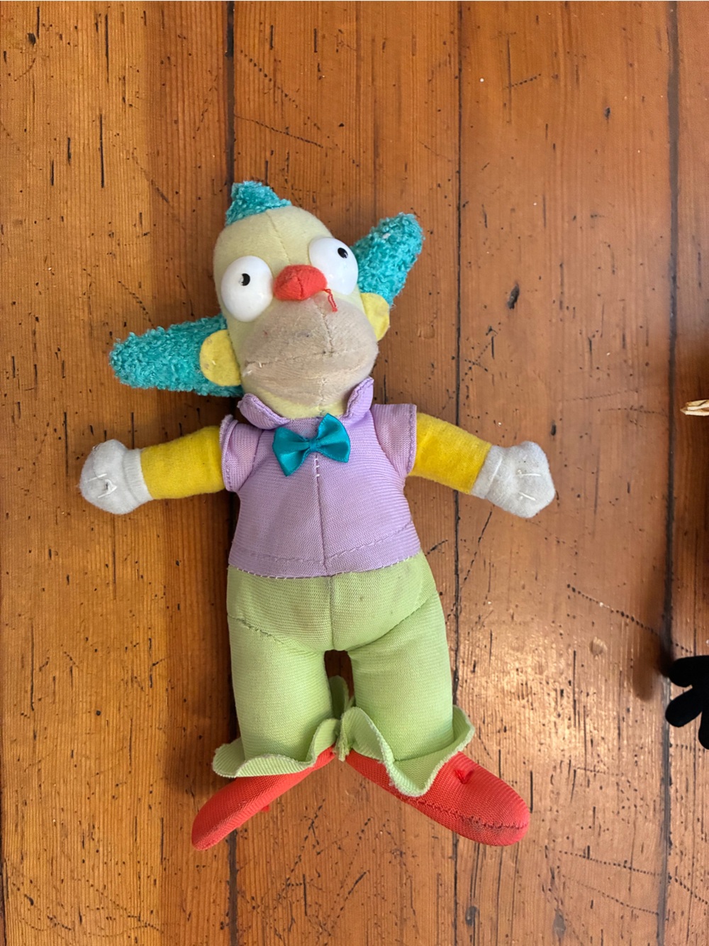 Colorful Kids Clown Plush Toy - Teal, Purple, Lime, Red